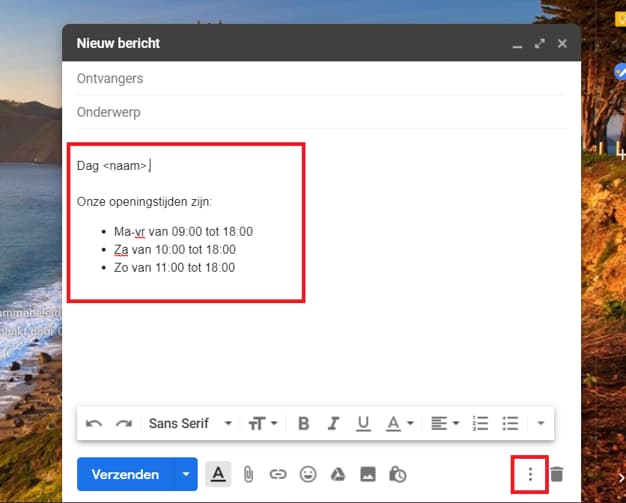 Gmail email templates maken - Handleiding