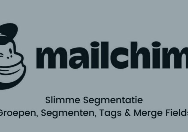 Mailchimp Segmentatie met lijsten, groups, segmenten, tags & merge fields.